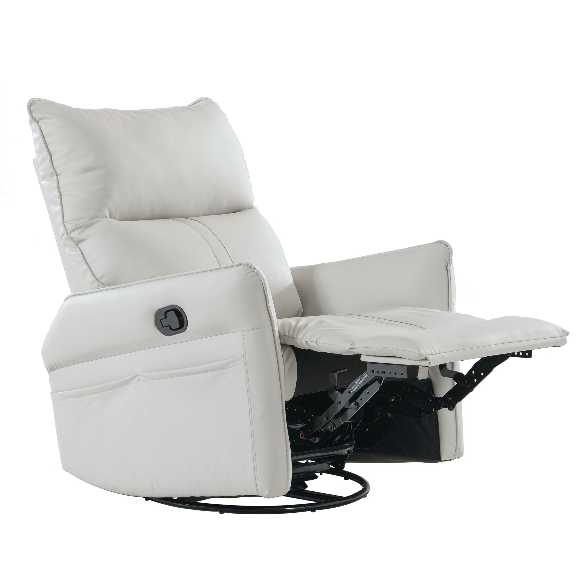 360° Modern Small Rocking Swivel Recliner Chair With Side Pocket - Best Buy Furniture