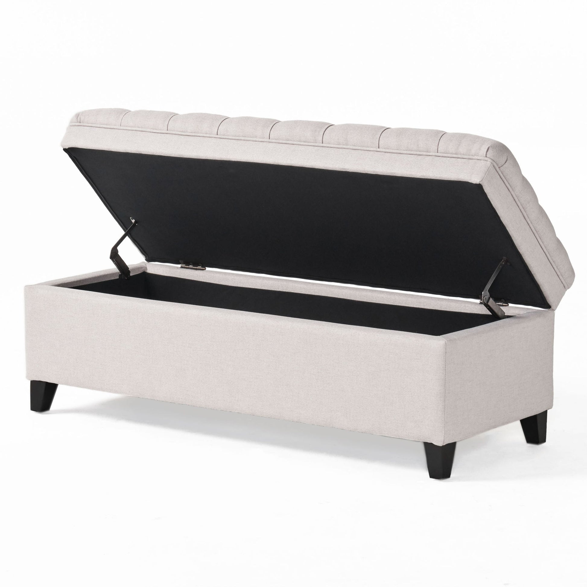 Juliana - Storage Ottoman With Birch Legs - Best Buy Furniture