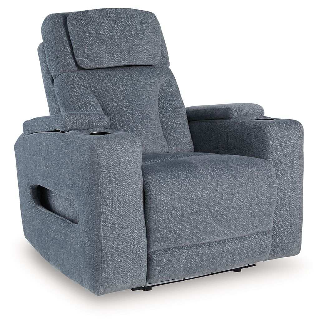 Studio Cave - Power Recliner - Steel - Best Buy Furniture