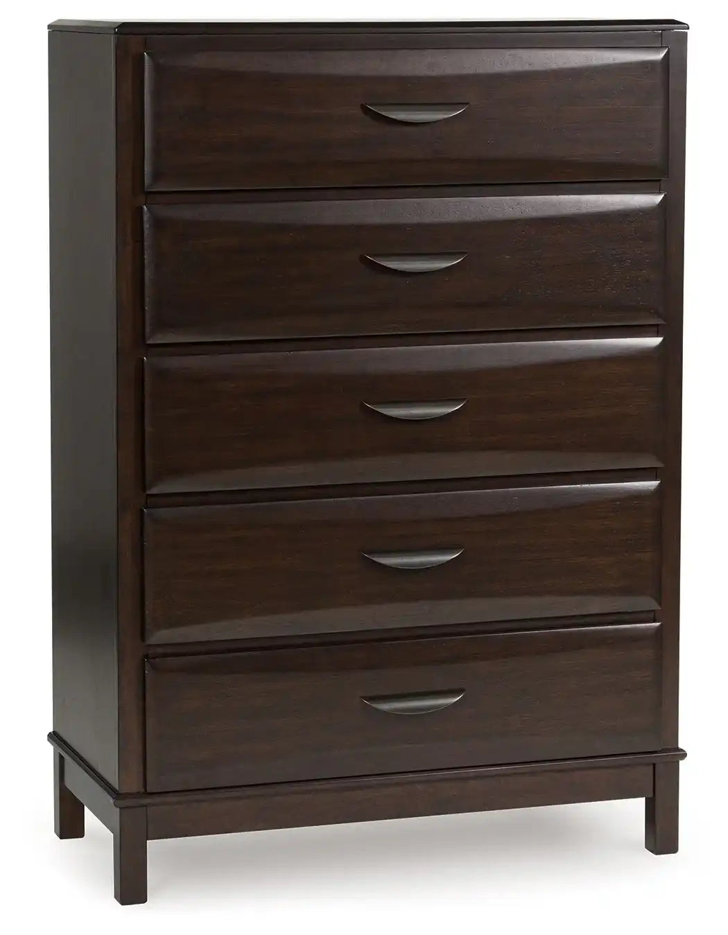 Vanmore - Five Drawer Chest - Dark Brown - Best Buy Furniture