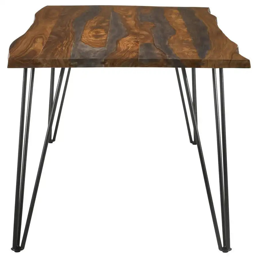 Neve - Live Edge Dining Table - Gray Sheesham - Best Buy Furniture