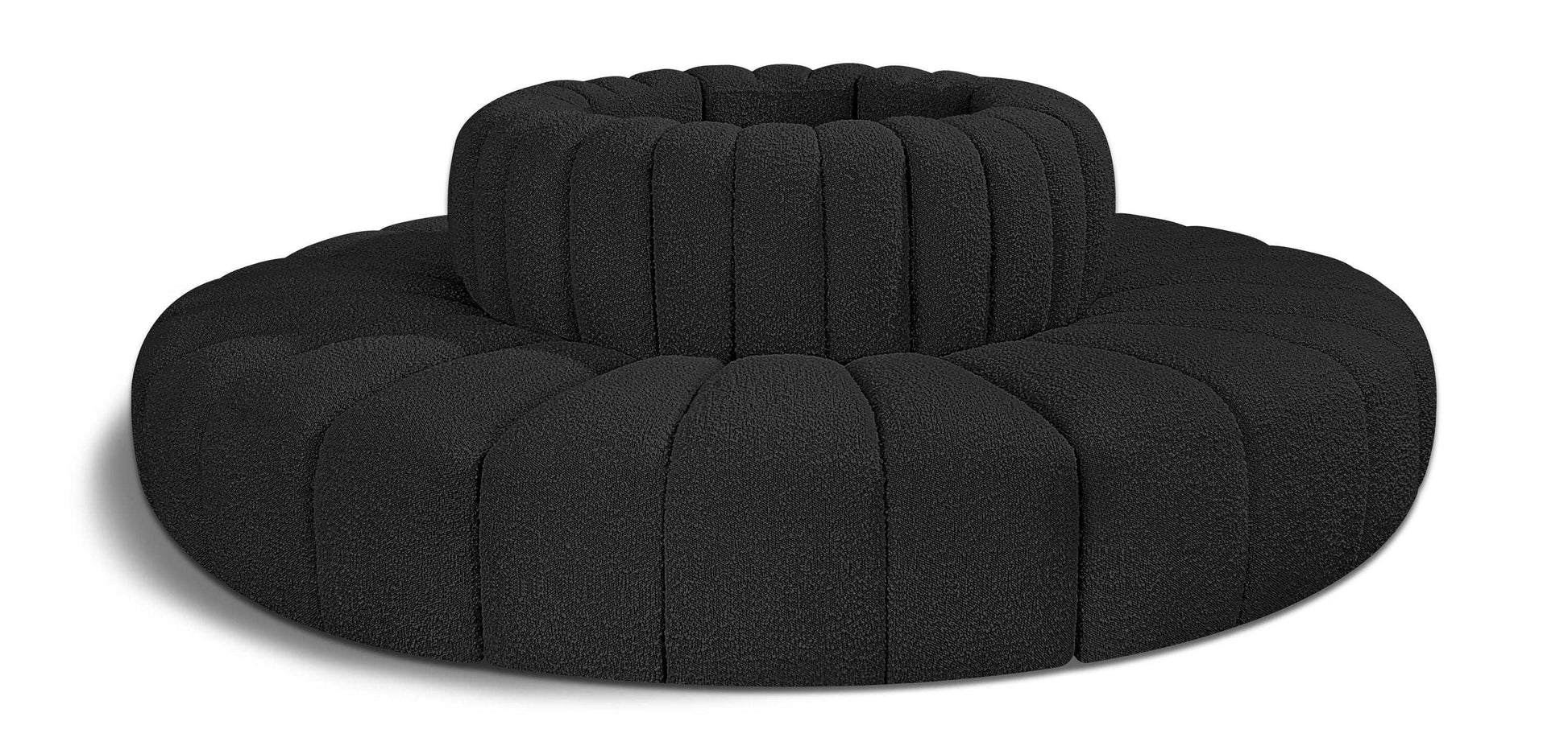 Arc - Boucle Fabric 8 Piece Round Modular Sofa - Best Buy Furniture