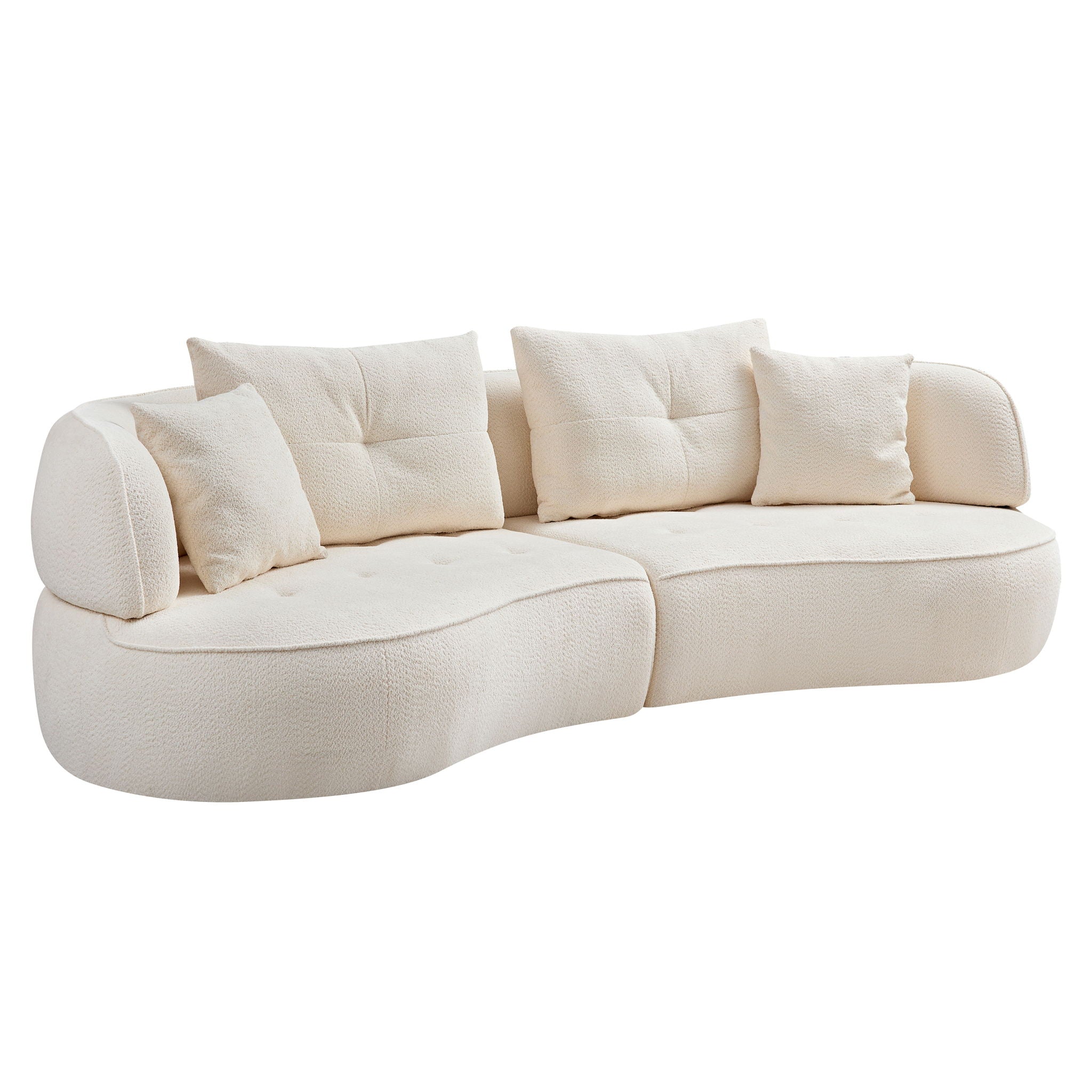 Modular Sofa, Durable Fabric, Solid Wood Frame, High Density Sponge Padding, Seating For 4 - Best Buy Furniture