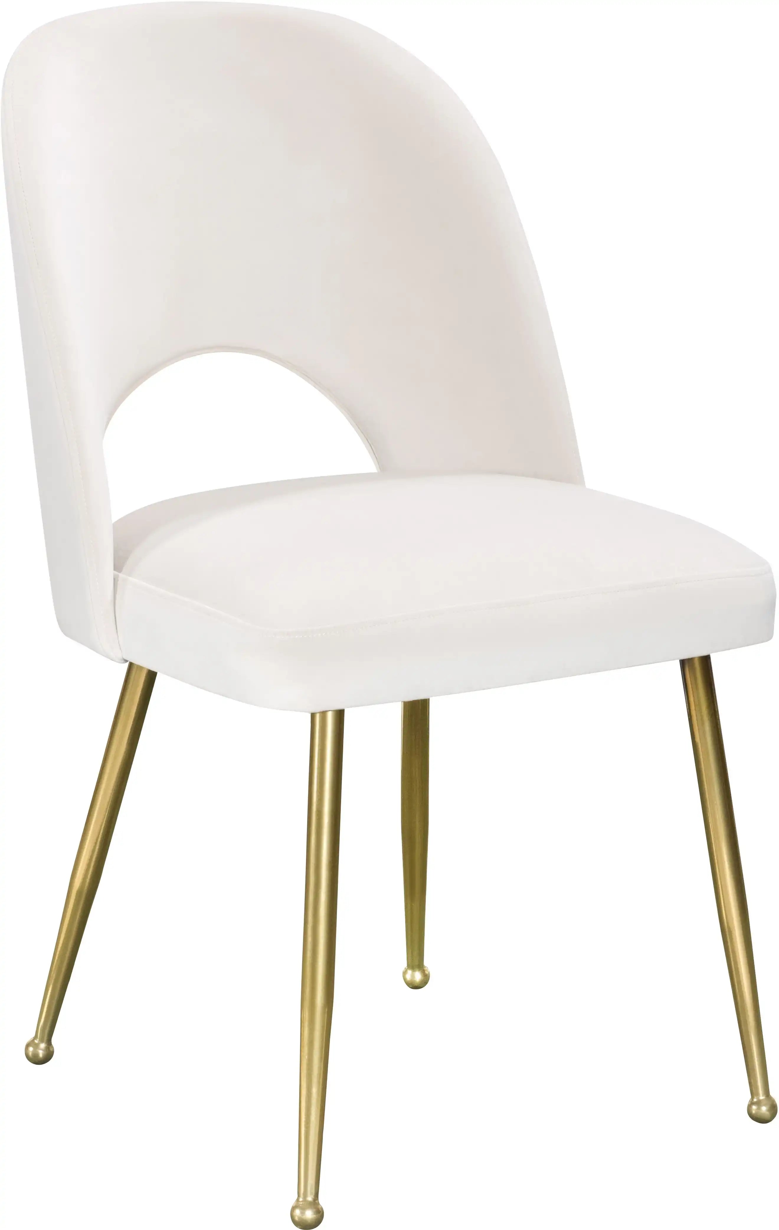 Logan - Dining Chair (Set of 2) - Gold Legs - Best Buy Furniture