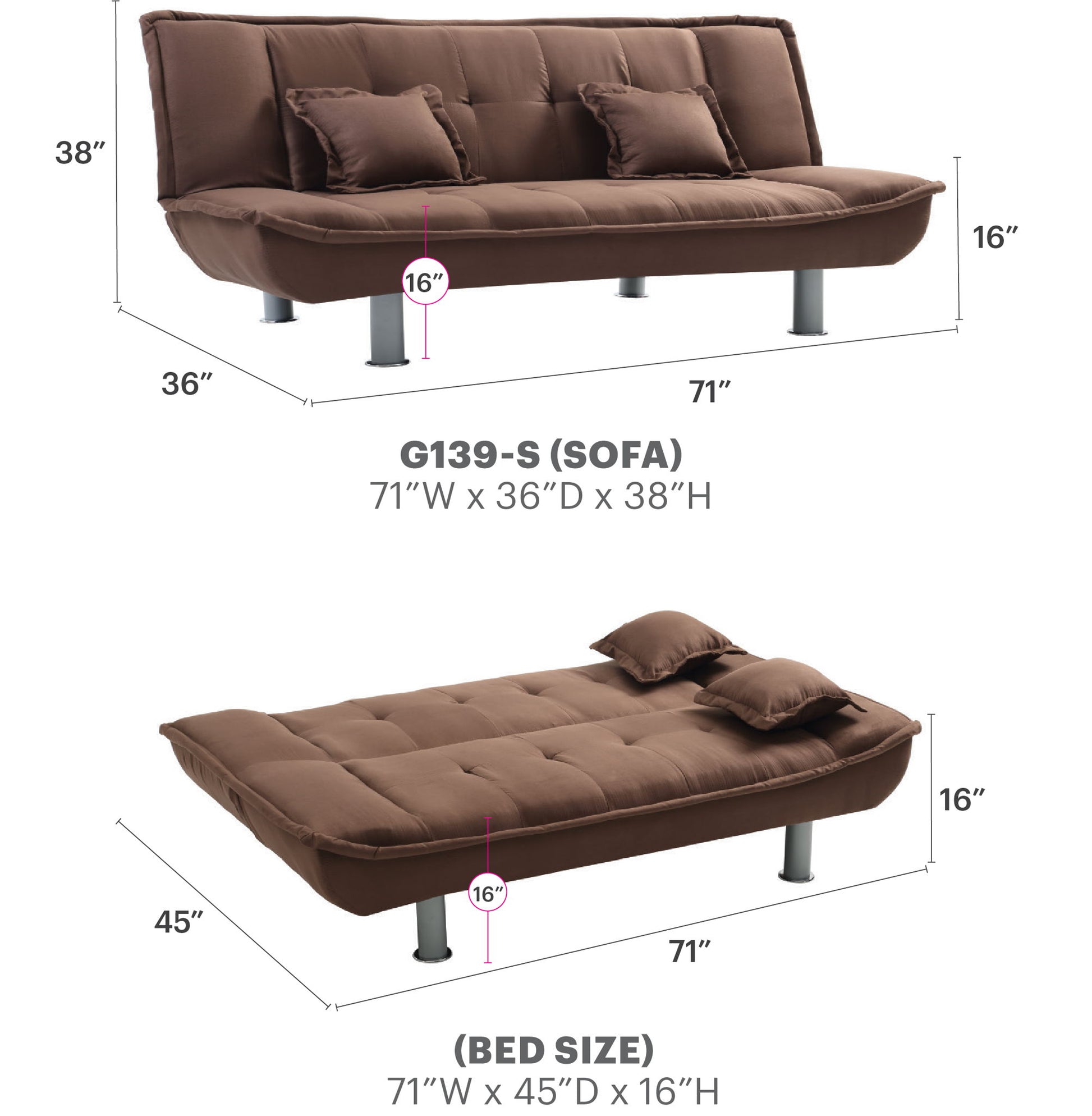 Lionel - Sofa Bed - Best Buy Furniture