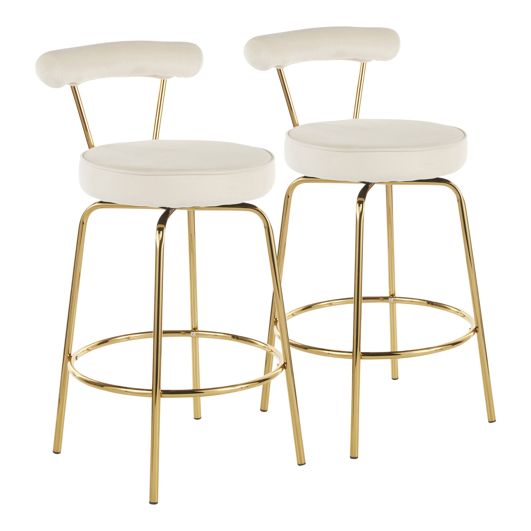 Rhonda - Glam Counter Stool (Set of 2) - Best Buy Furniture