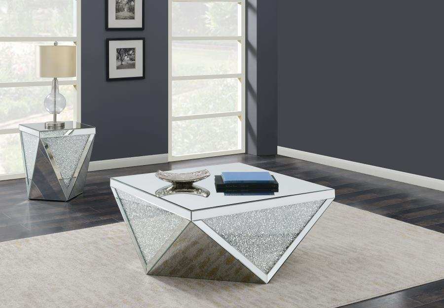 Amore - Mirrored Coffee Table Set - Best Buy Furniture