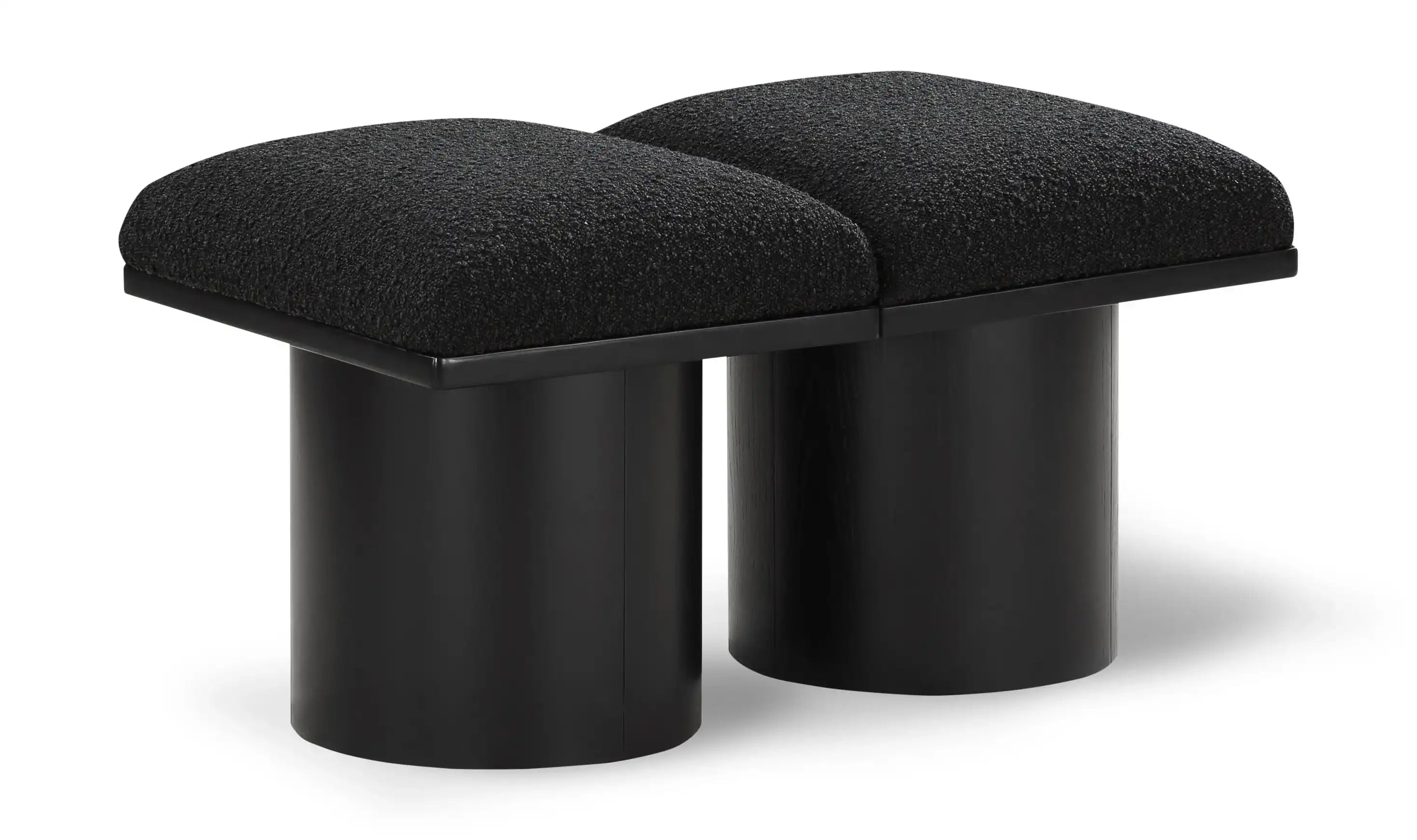 Pavilion - 2 Piece Modular Bench With Black Base - Best Buy Furniture