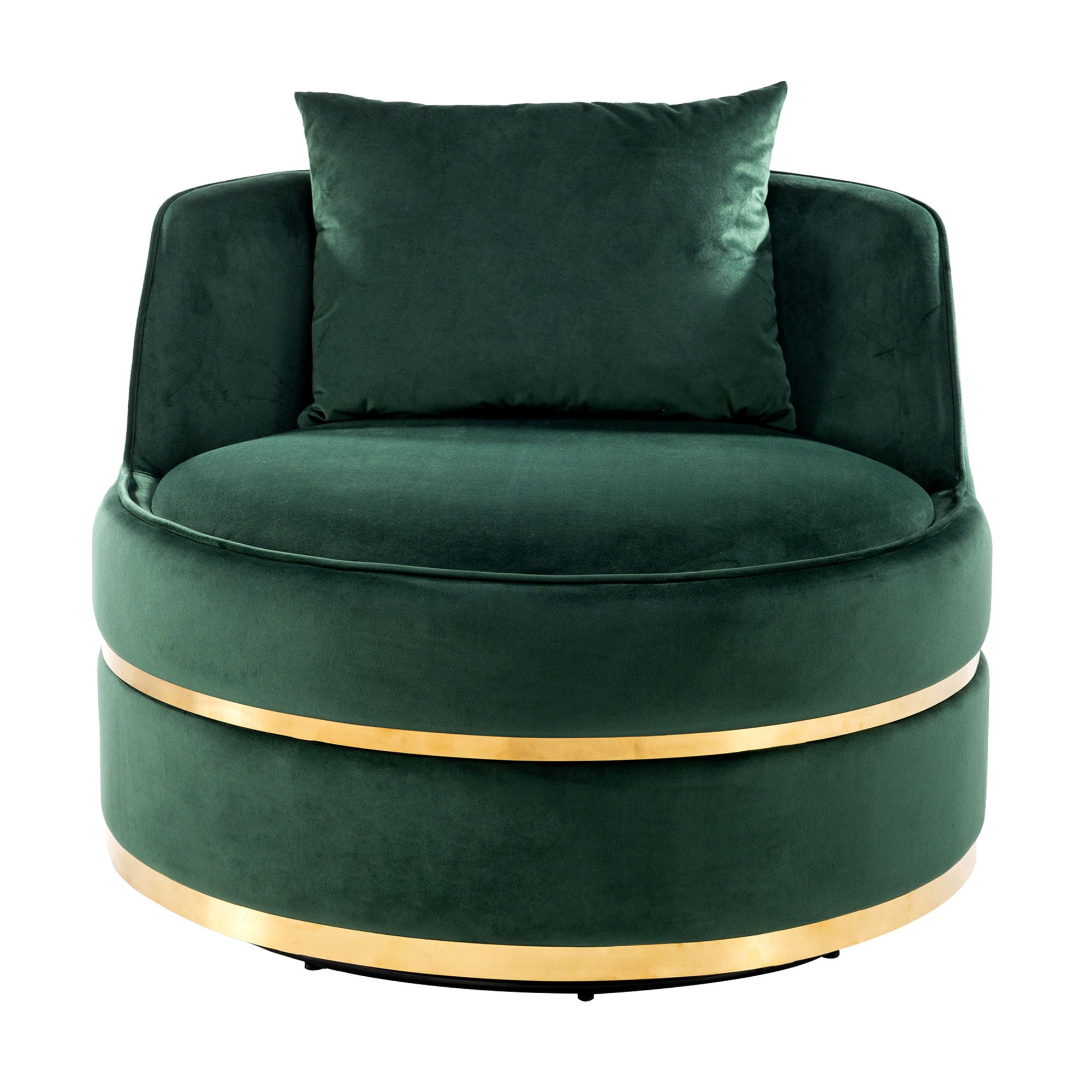 360 Degree Swivel Over Sized Upholstered Barrel Chair - Best Buy Furniture