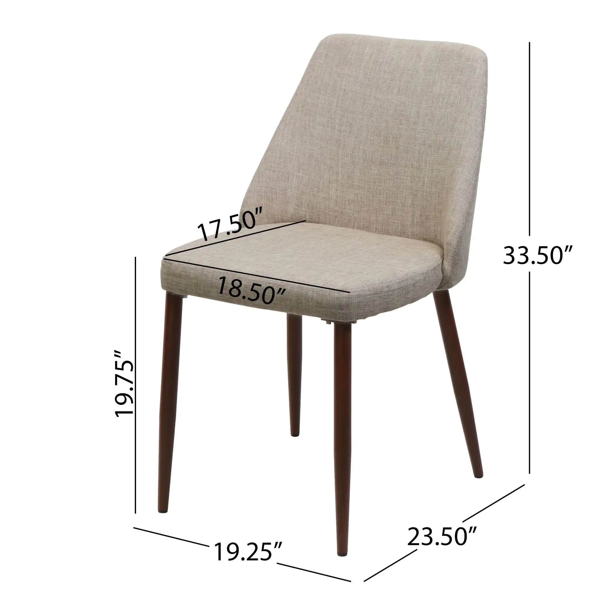 Modern Dining Chair With Iron Legs And Wood Finish - Best Buy Furniture