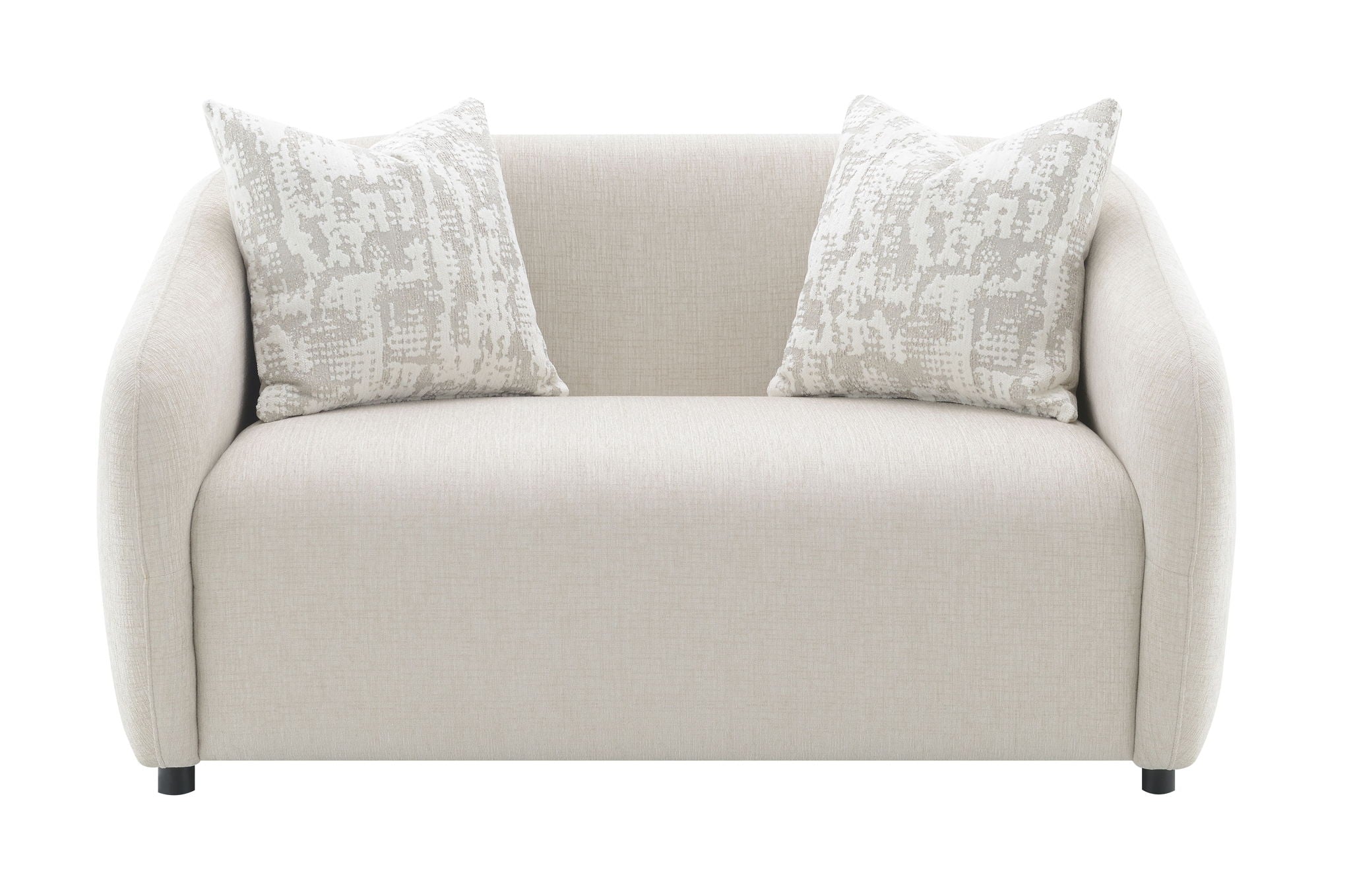 Etienne - Loveseat With 3 Pillows - Beige - Best Buy Furniture