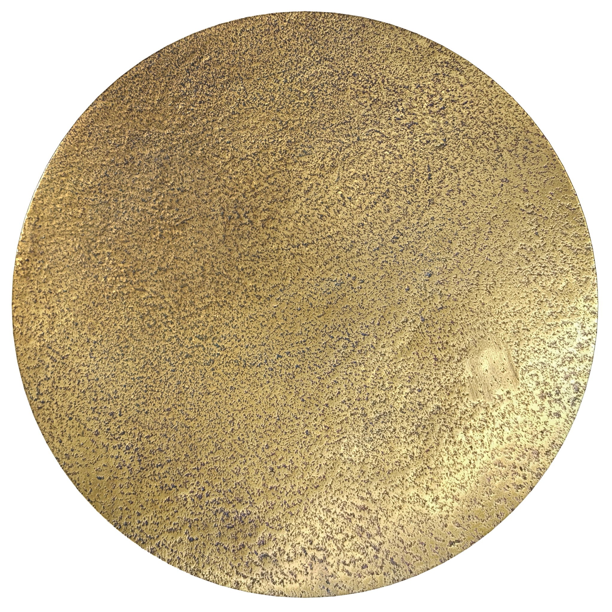 Cavan - Cast Aluminum Side Table - Antique Brass - Best Buy Furniture