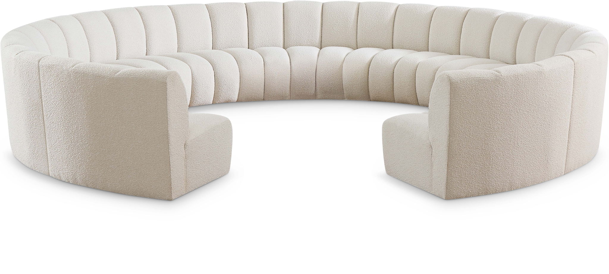 Infinity - 11 Piece Boucle Modular Sectional - Best Buy Furniture