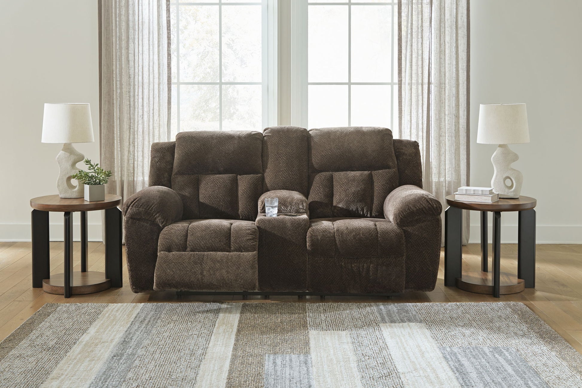 Frohn - Dbl Reclining Loveseat With Console - Best Buy Furniture