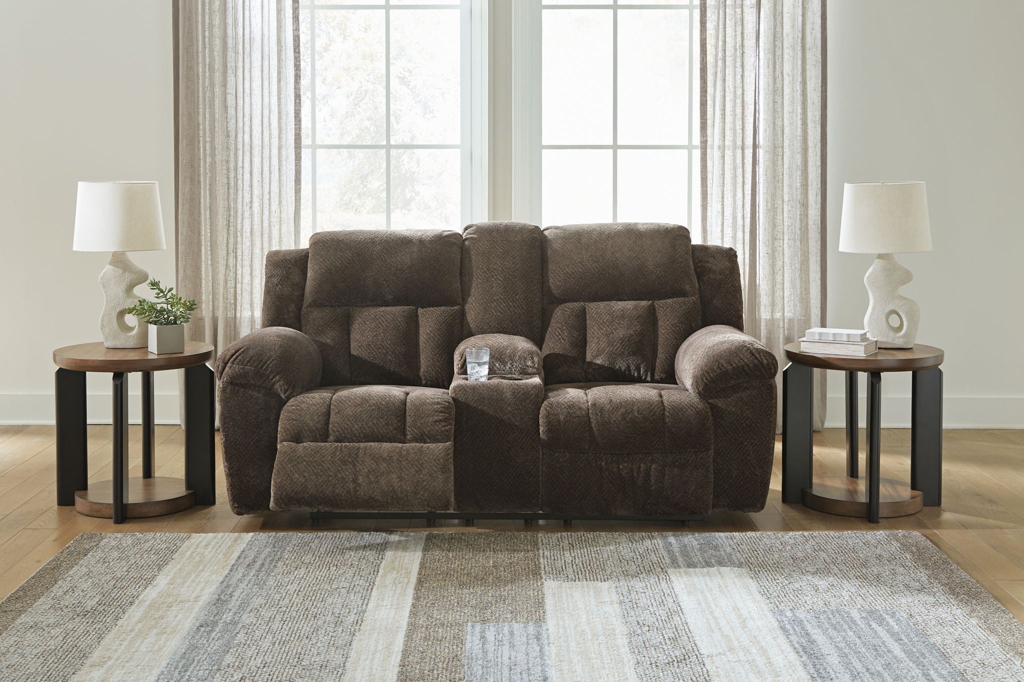 Frohn - Dbl Reclining Loveseat With Console - Best Buy Furniture