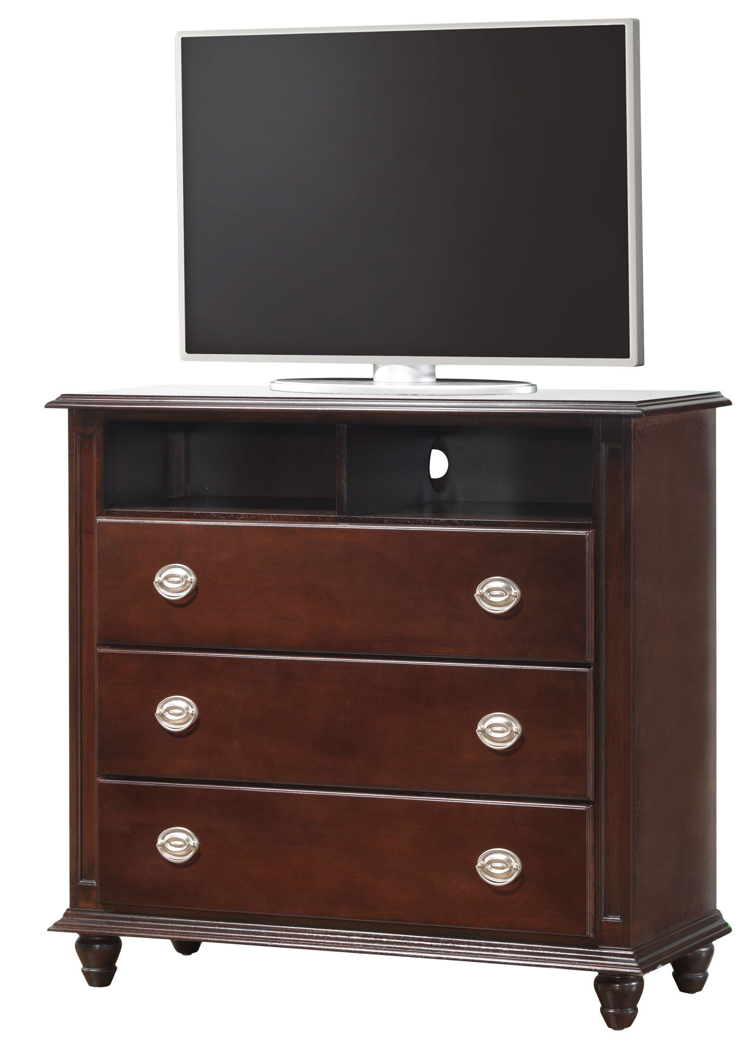Media Storage Chest Elegant - Cappuccino - Best Buy Furniture