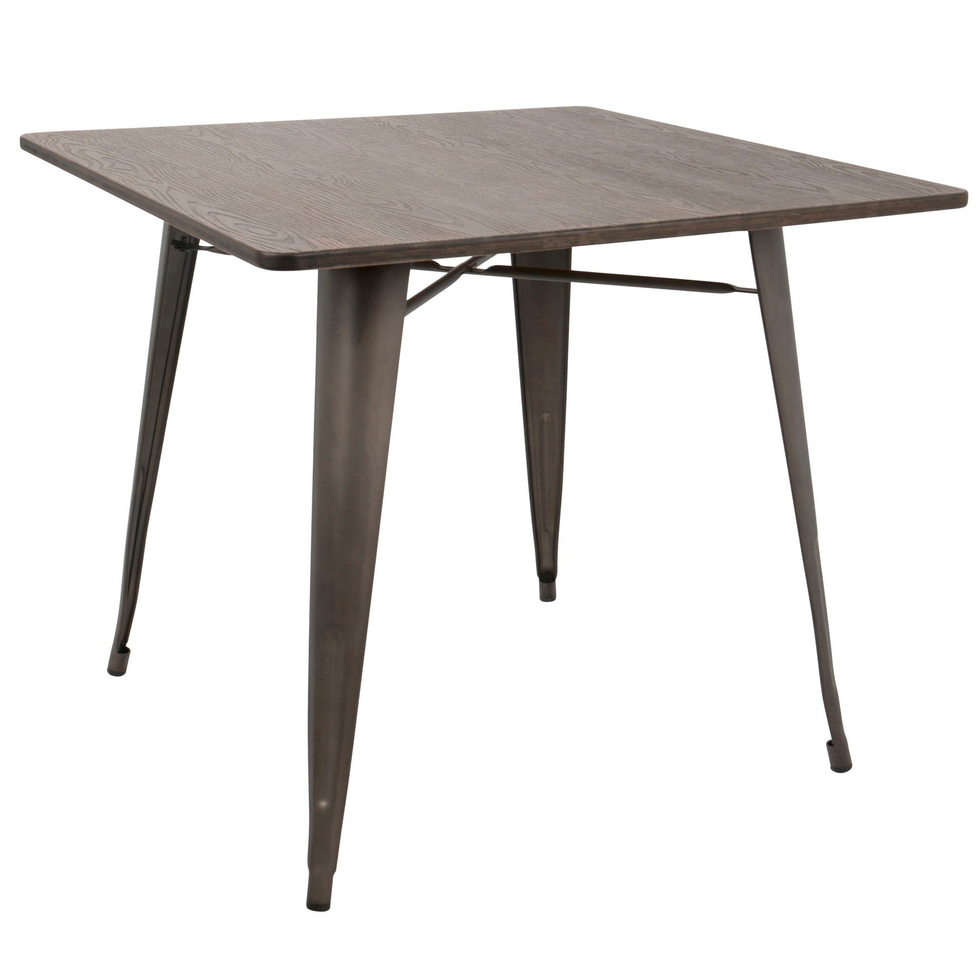 Oregon - Industrial / Farmhouse Dining Table - Espresso - Best Buy Furniture