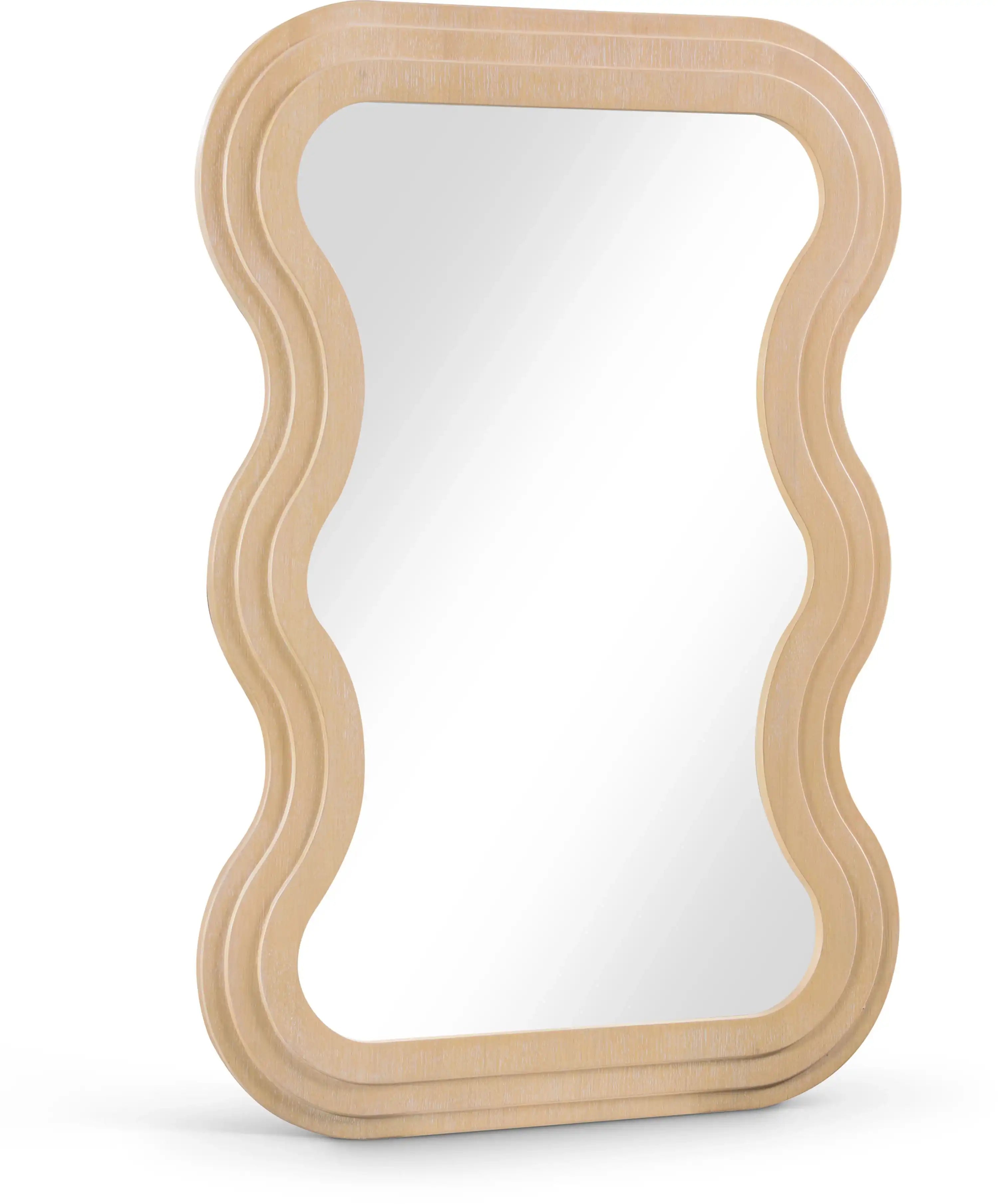 Bellagio - Oak Veneer Mirror - Best Buy Furniture