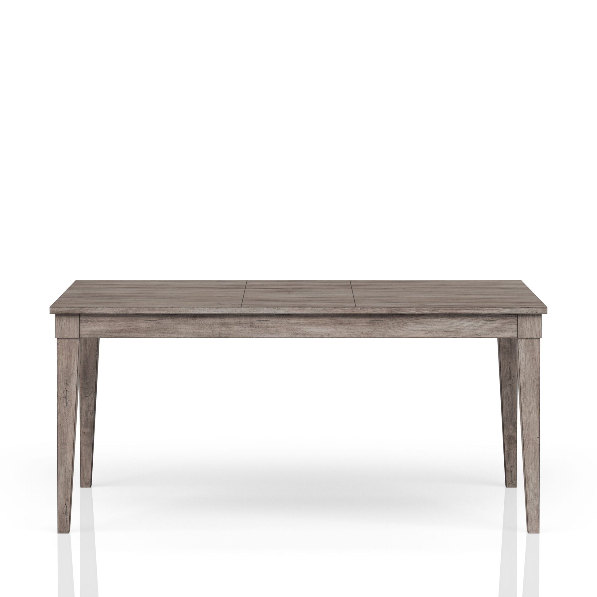 Rustic Dining Table Two Storage Drawers And Leaf - Gray - Best Buy Furniture