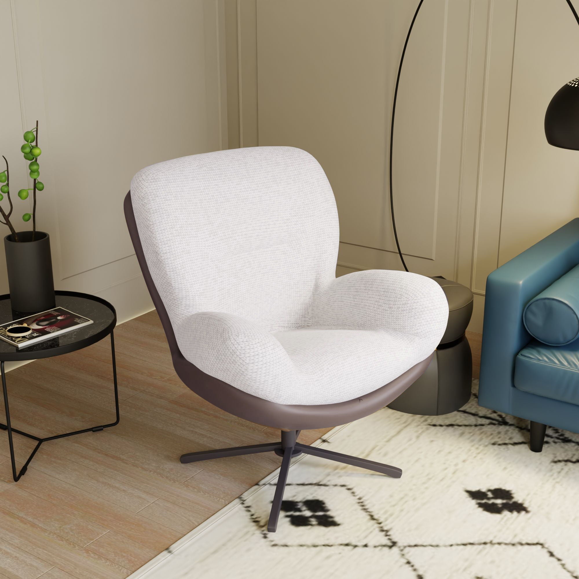 360° Swivel Office Chair, No Wheels - Best Buy Furniture