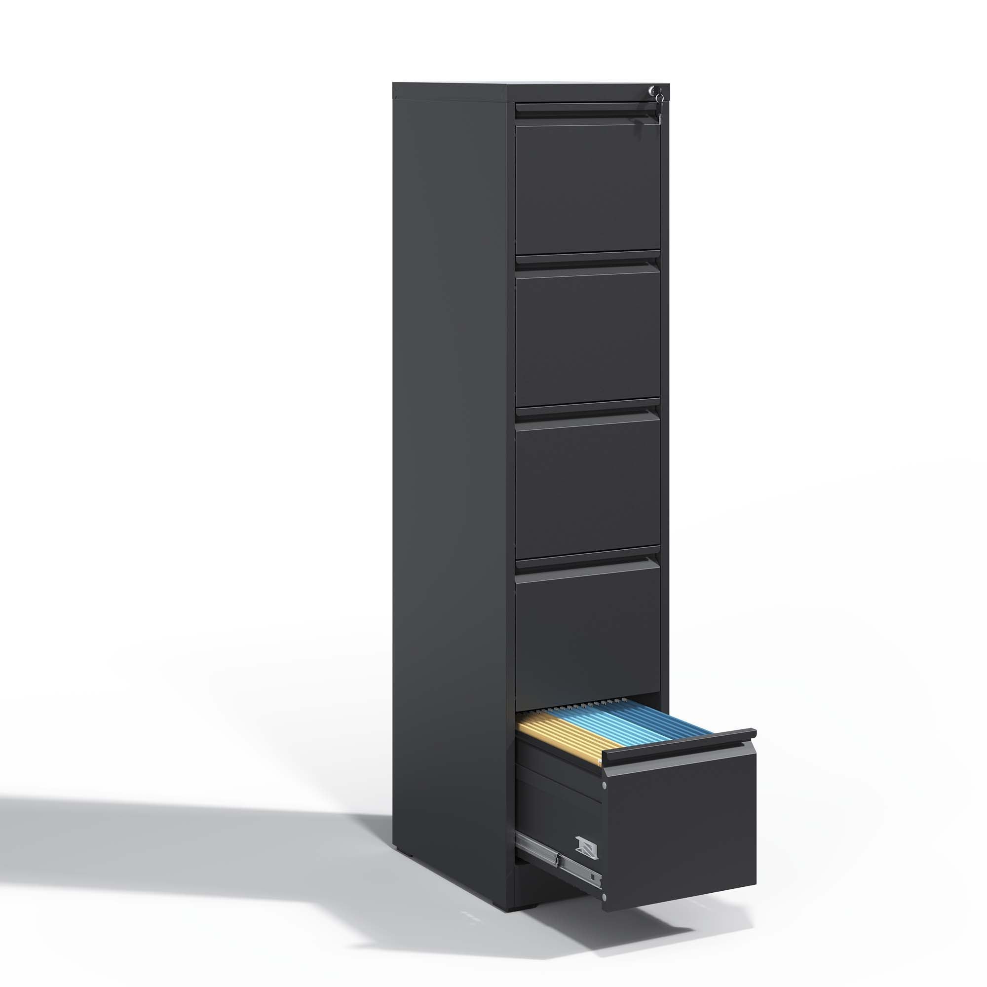 Steel Drawer Vertical File Cabinet With Lock For A4 Legal / Letter Size - Best Buy Furniture