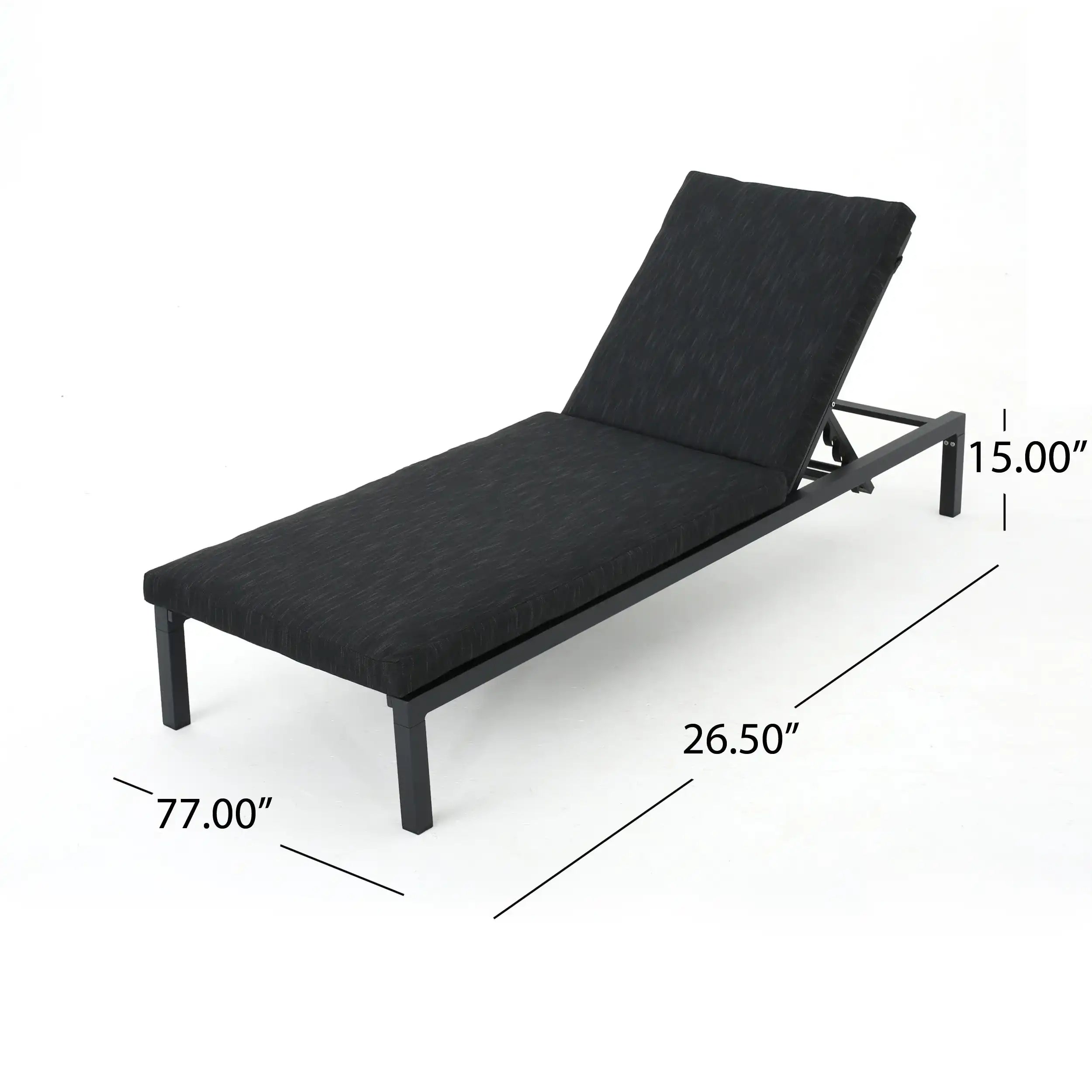 NAVAN CHAISE LOUNGE - DARK GREY SET OF 2 - Best Buy Furniture