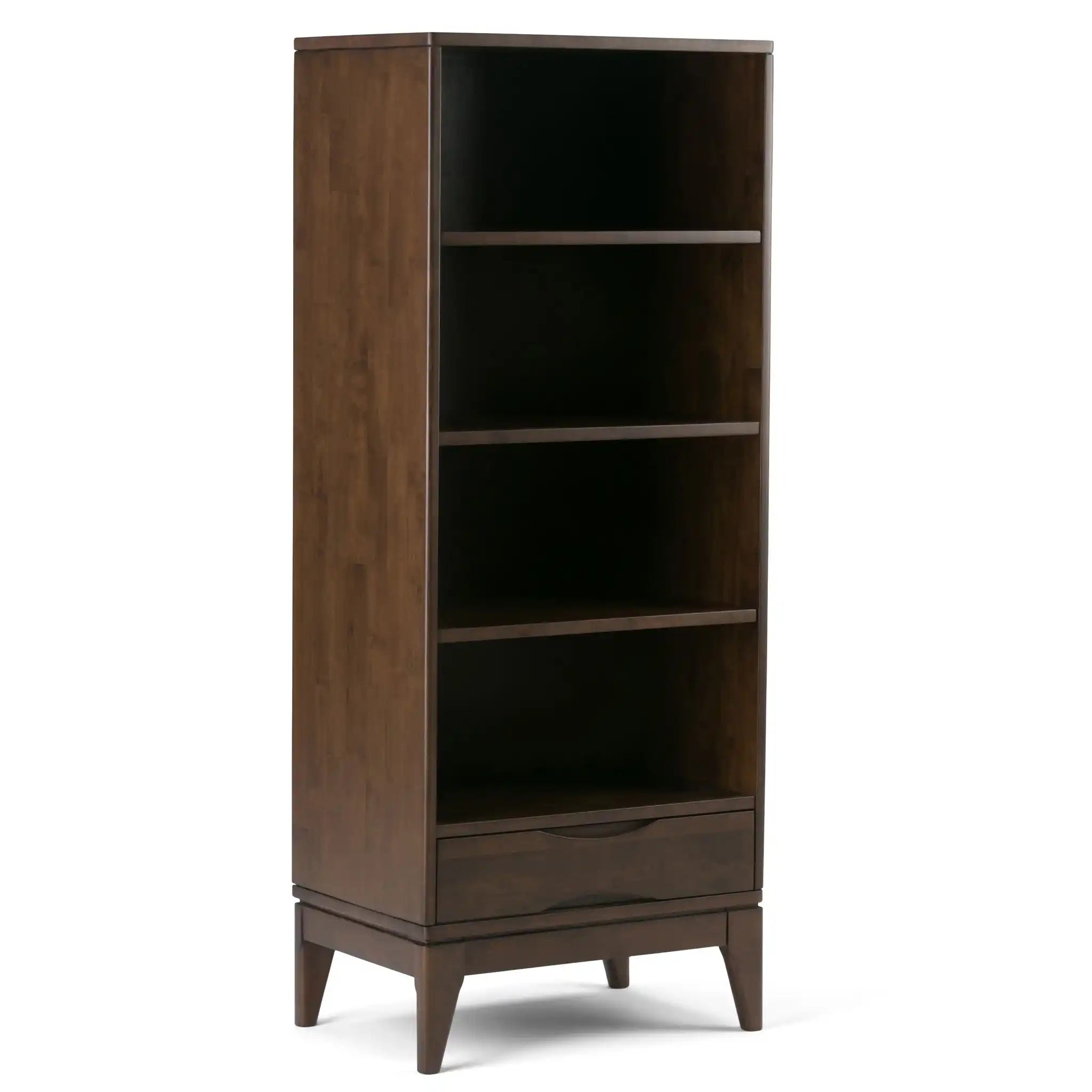 Harper - Bookcase With Storage - Walnut Brown - Best Buy Furniture