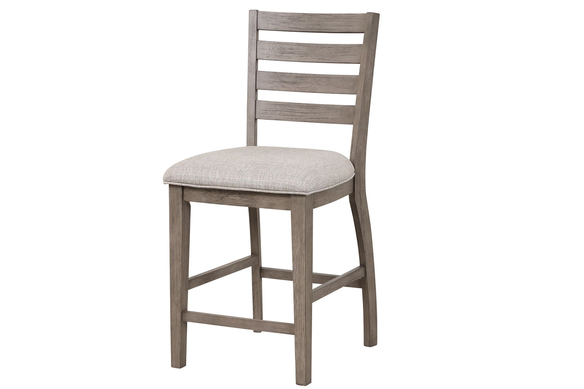 Counter Side Dining Stool With Ladder Back (Set of 2) - Gray - Best Buy Furniture
