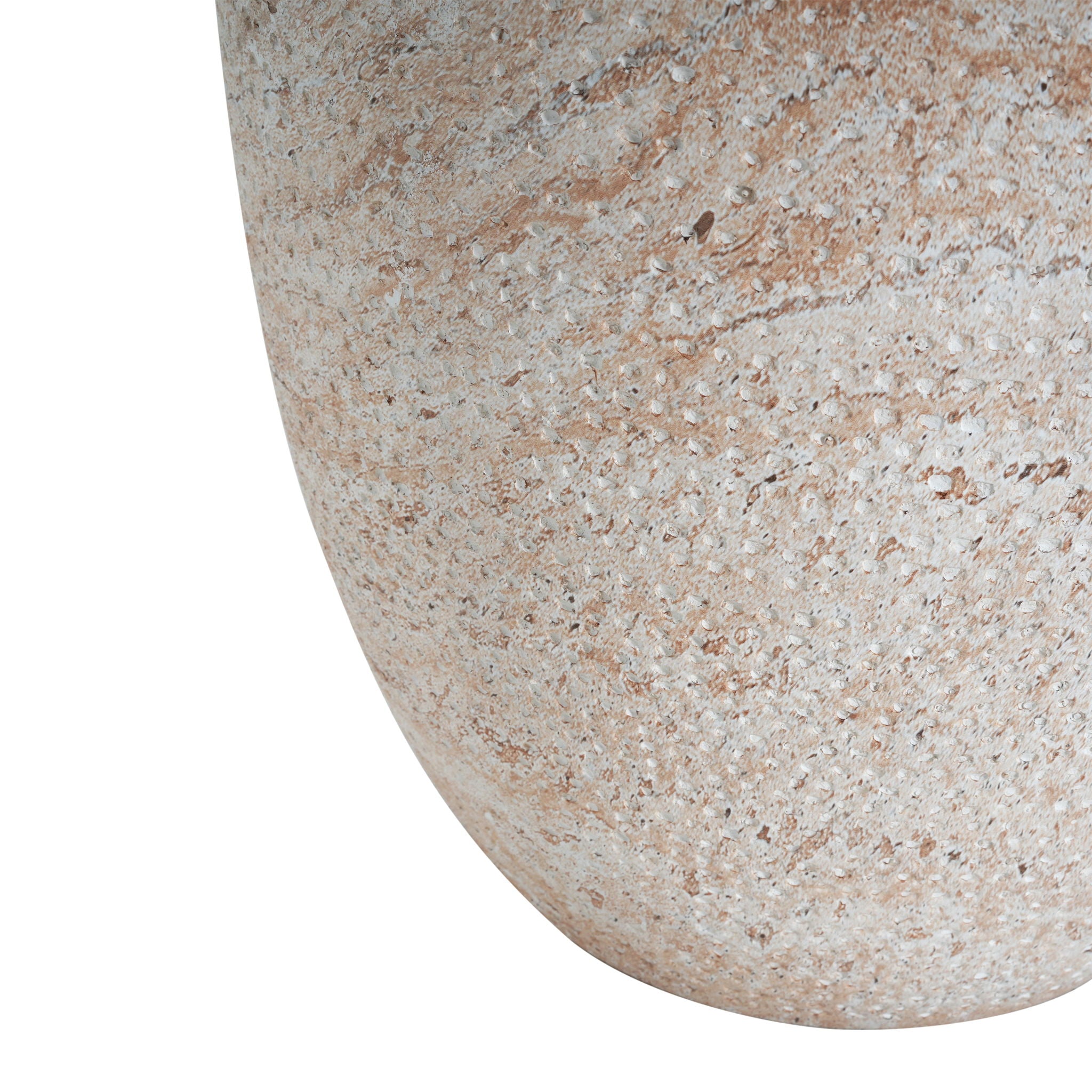 Outdoor / Indoor Lightweight, Concrete Side Table, Travertine - Beige - Best Buy Furniture