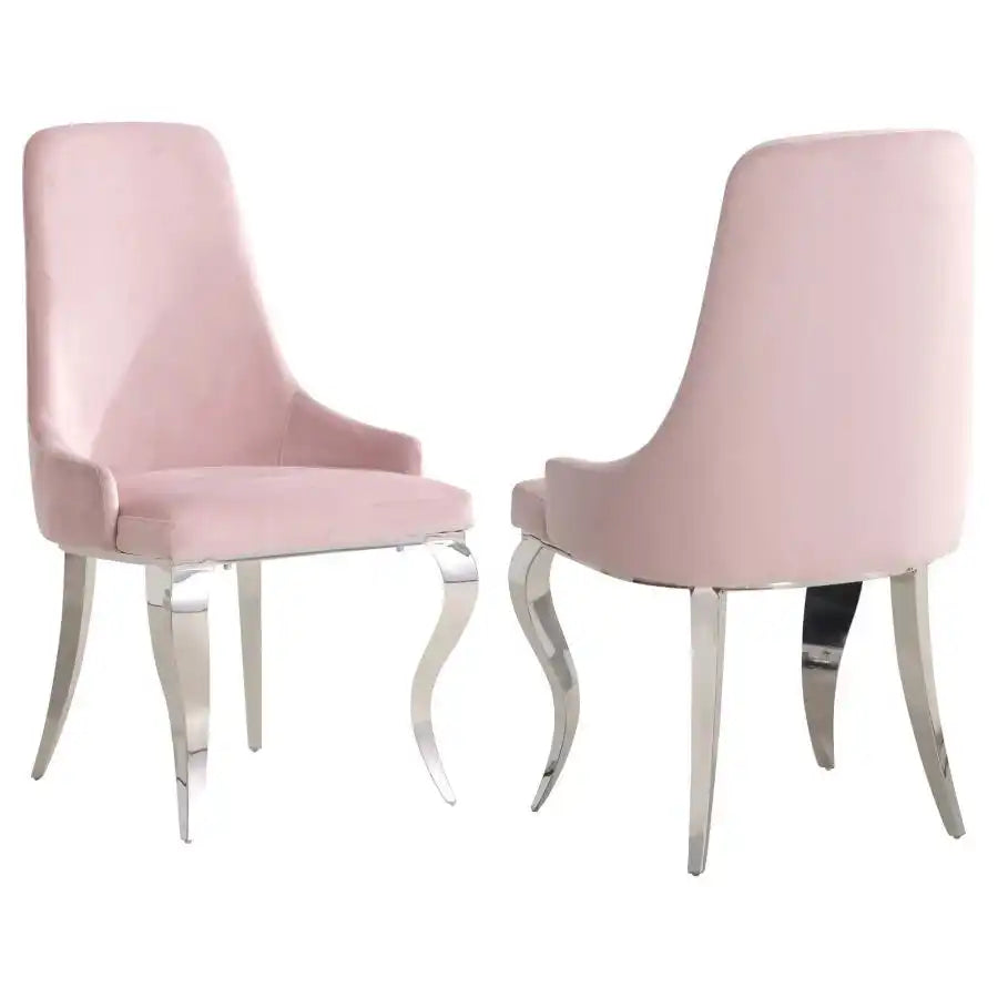 Antoine - Velvet Upholstered Dining Side Chair (Set of 2) - Best Buy Furniture