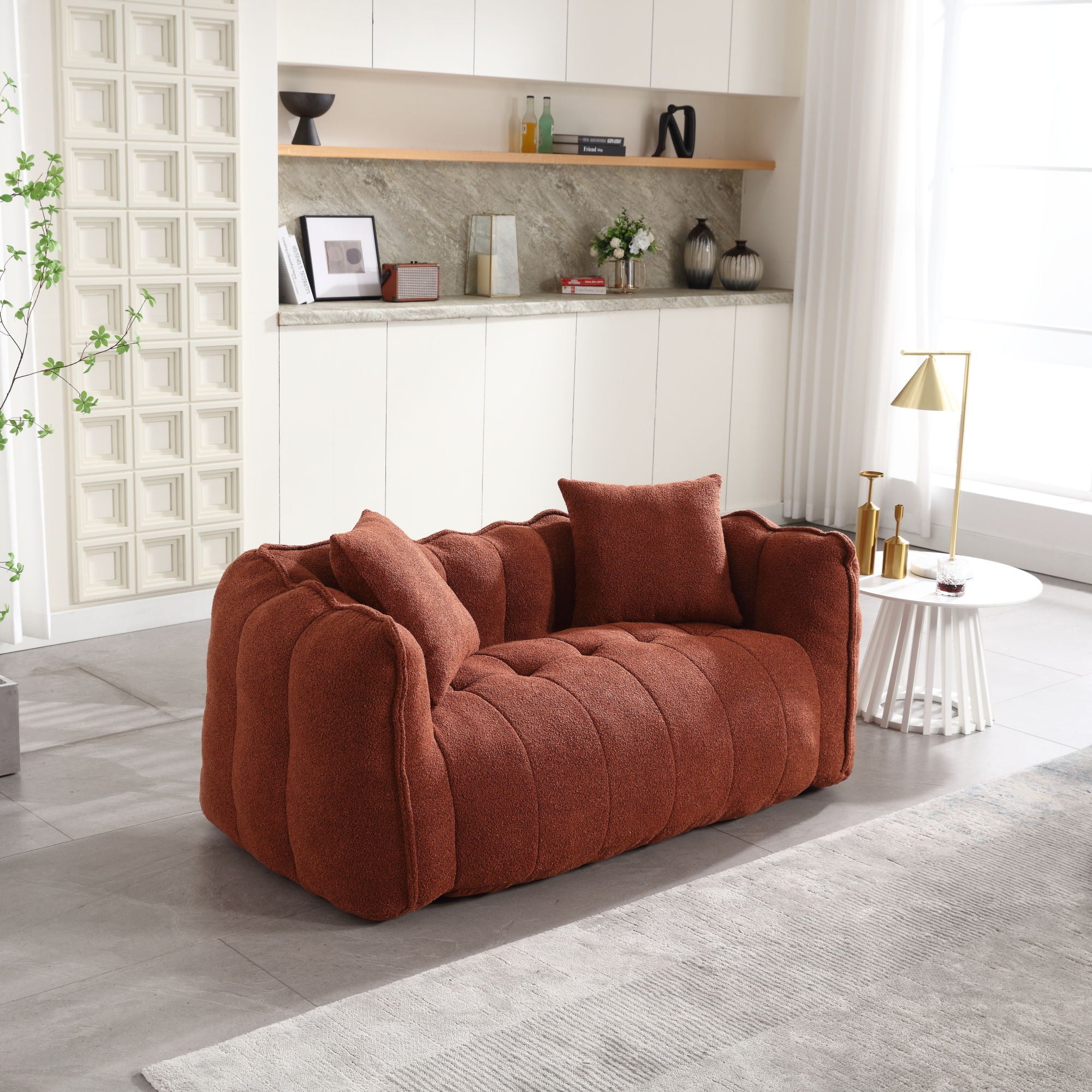 Cozy Beanbag Chair With High Resilience Foam Core For 2 - Best Buy Furniture