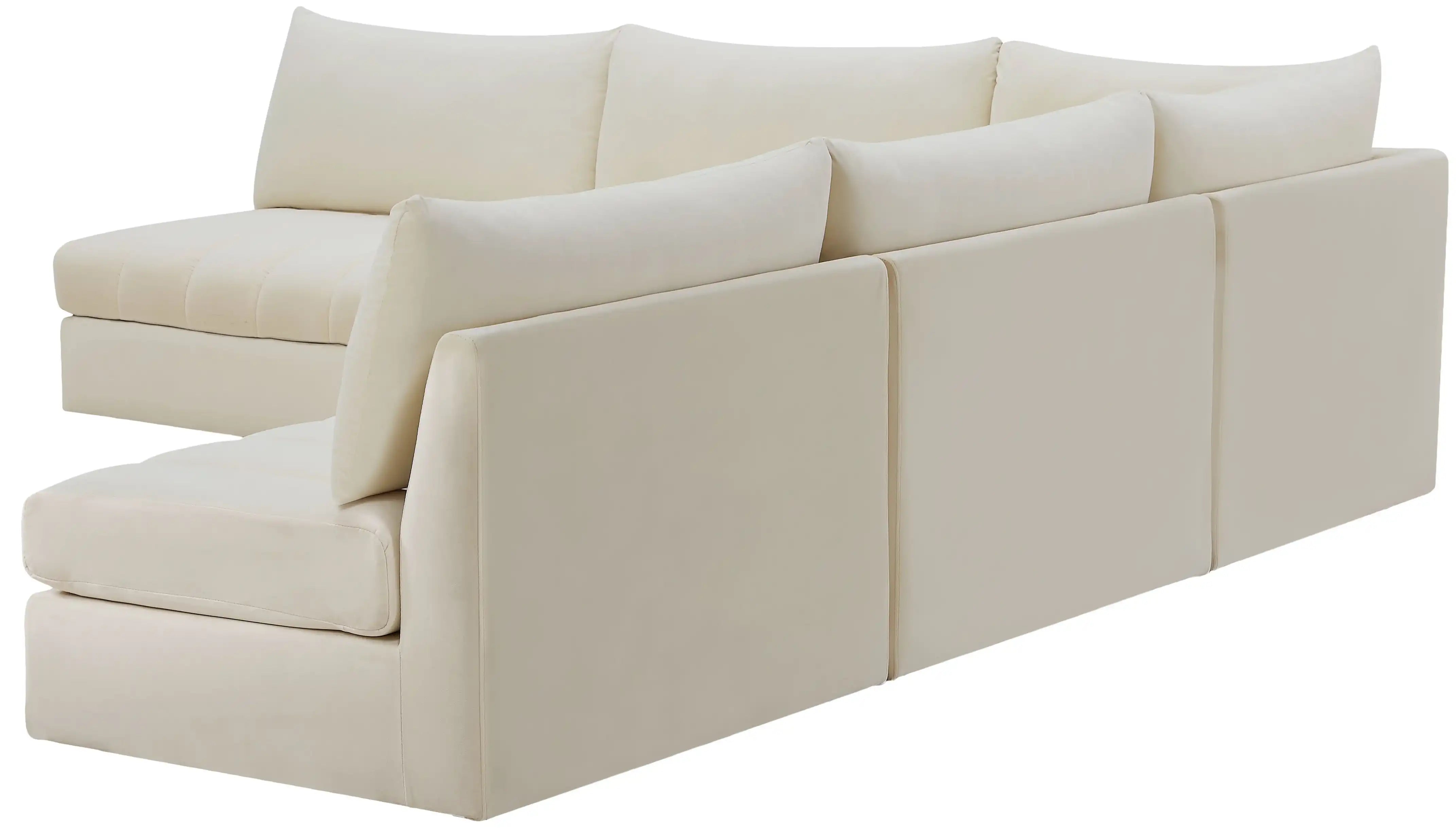 Jacob - Modular Corner Armless Sectional 5 Piece - Best Buy Furniture