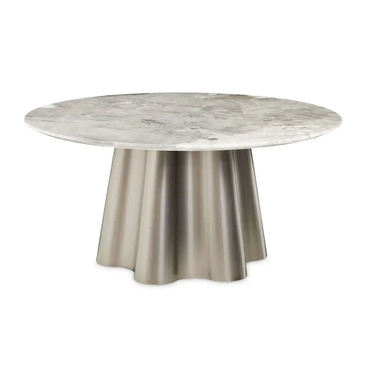 St. Charles - Round Dining Table - Dove Gray - Best Buy Furniture