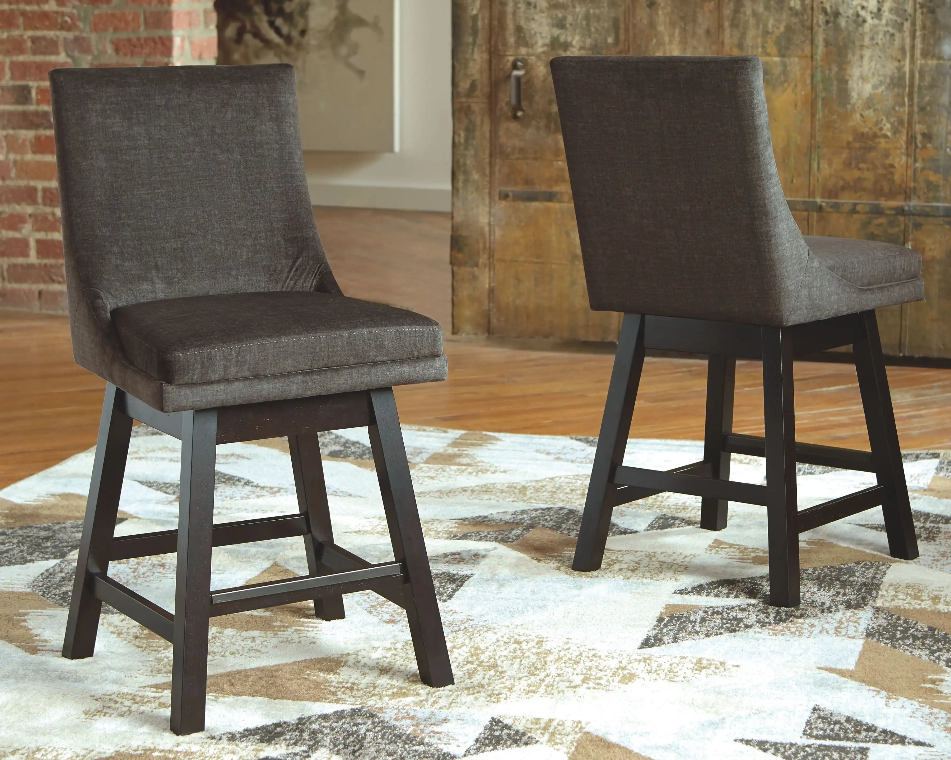 Tallenger - Swivel Barstool (Set of 2) - Best Buy Furniture
