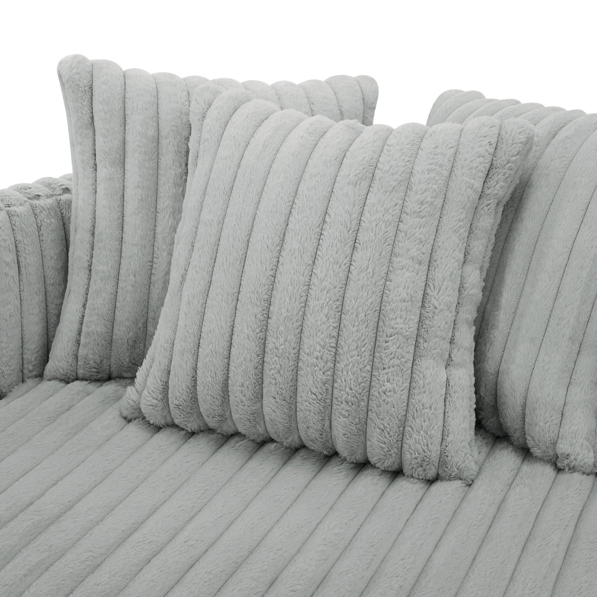 Mindy - Oversized Swivel Barrel Chair - Grey - Best Buy Furniture