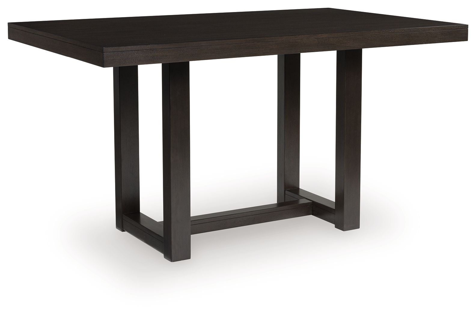 Neymorton - 5 Pc. - Rectangular Dining Room Counter Table, 4 Barstools - Dark Grayish Brown - Best Buy Furniture