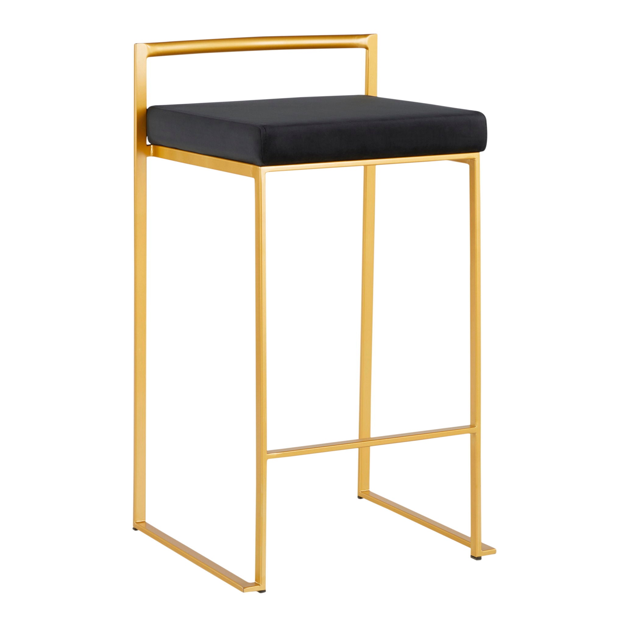 Fuji - Contemporary / Glam Design Counter Stool (Set of 2) - Best Buy Furniture