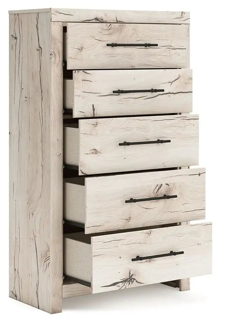 Lawroy - Five Drawer Chest - Light Natural - Best Buy Furniture