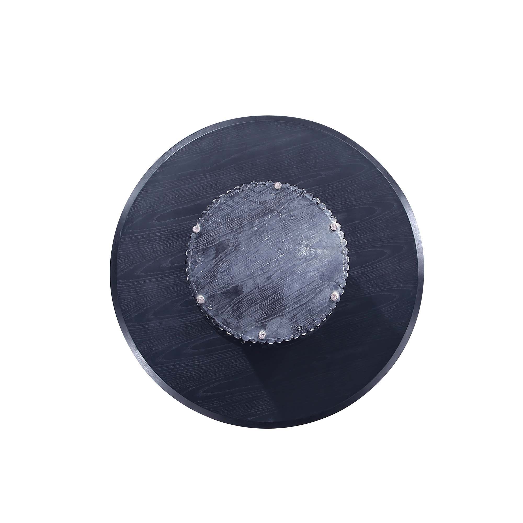 Hathaway - Round Dining Table With Ribbed Base