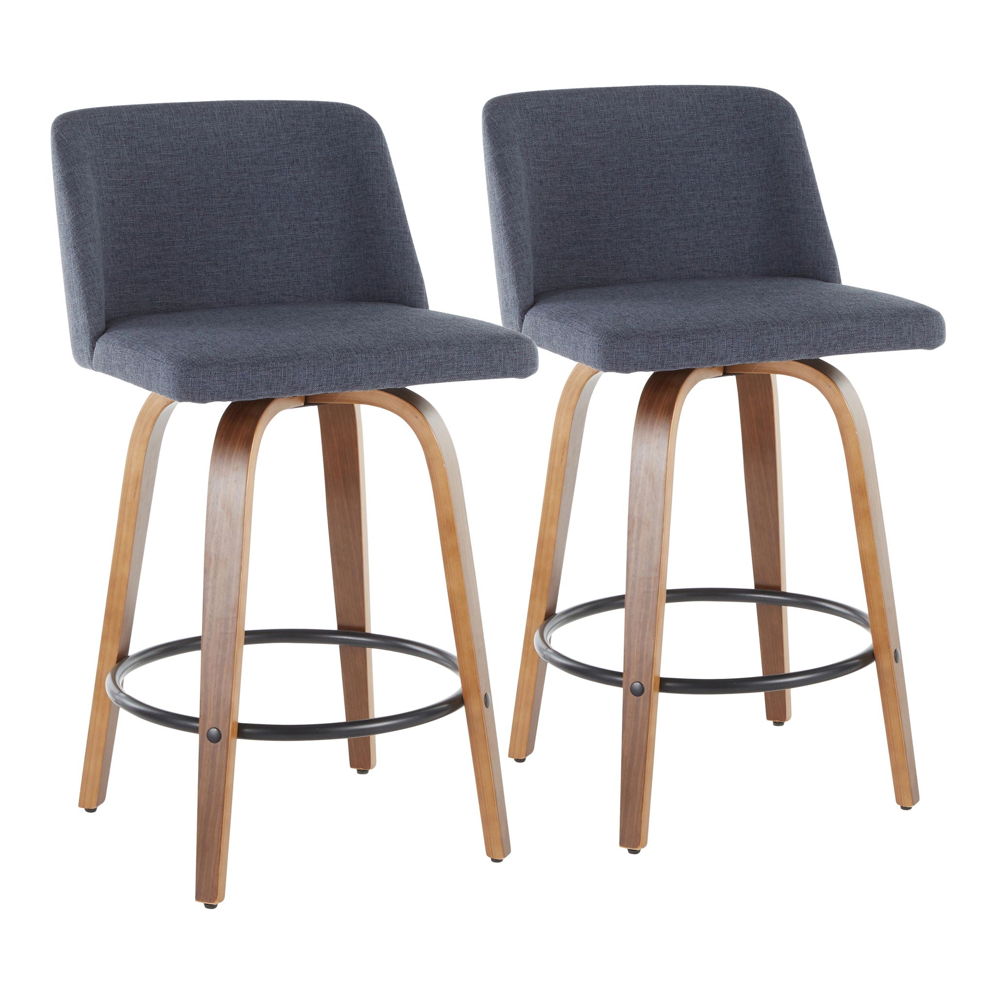 Toriano - Mid Century Modern, Counter Stool (Set of 2) - Best Buy Furniture