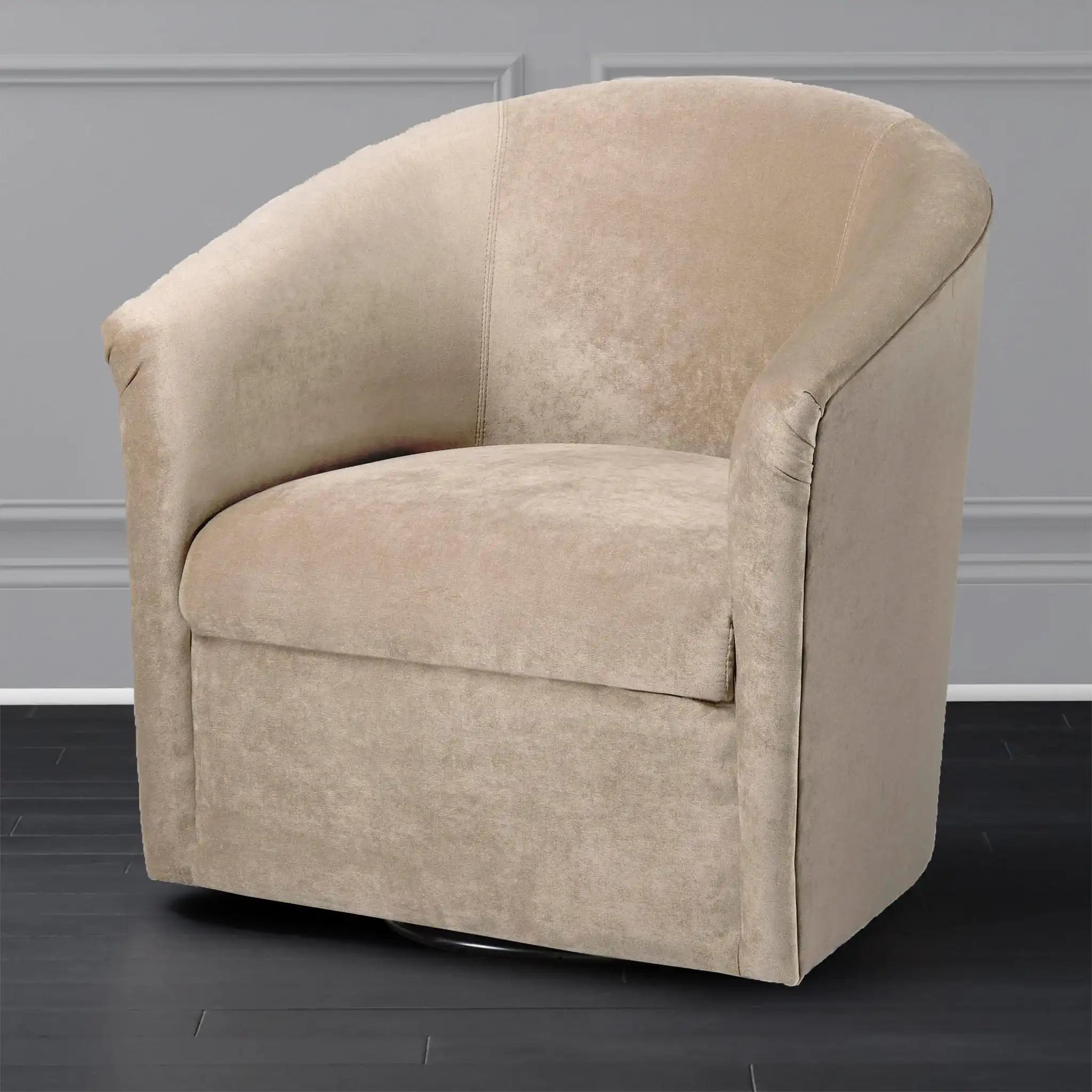 Eden - Swivel Chair With Microfiber Upholstery And Hardwood Frame - Best Buy Furniture