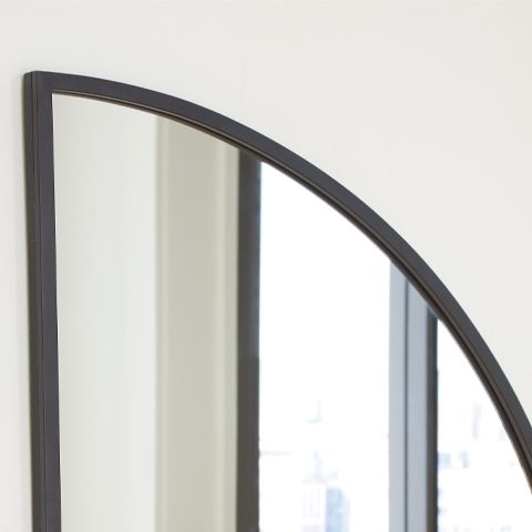 Denlow - Accent Mirror - Black - Best Buy Furniture