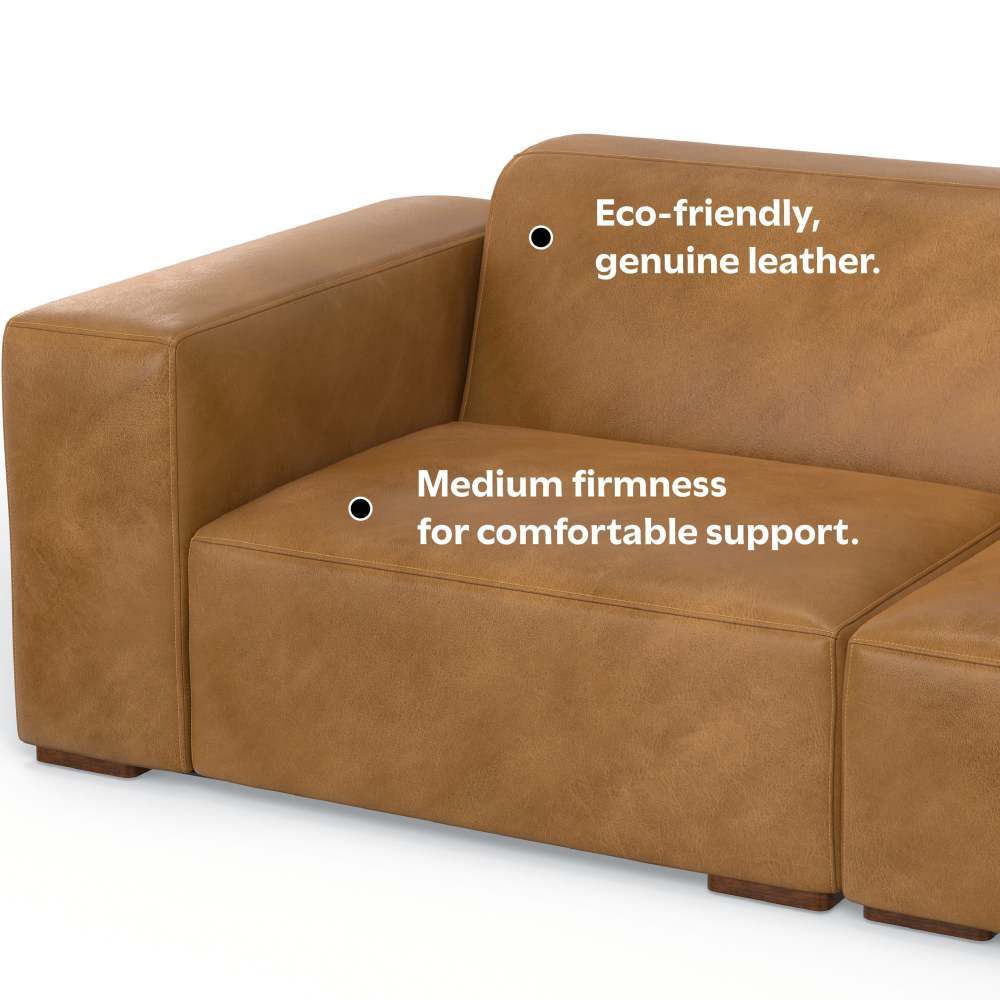 Rex - Handcrafted Sectional Sofa And Ottoman - Best Buy Furniture