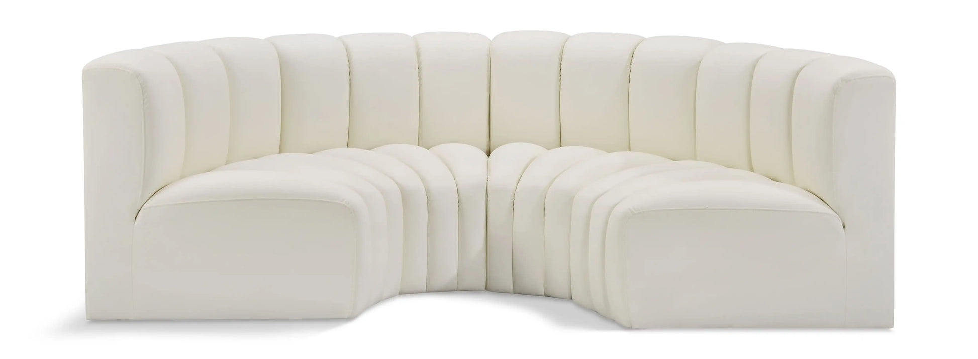 Arc - Faux Leather 4 Piece U-Shaped Modular Sofa - Best Buy Furniture