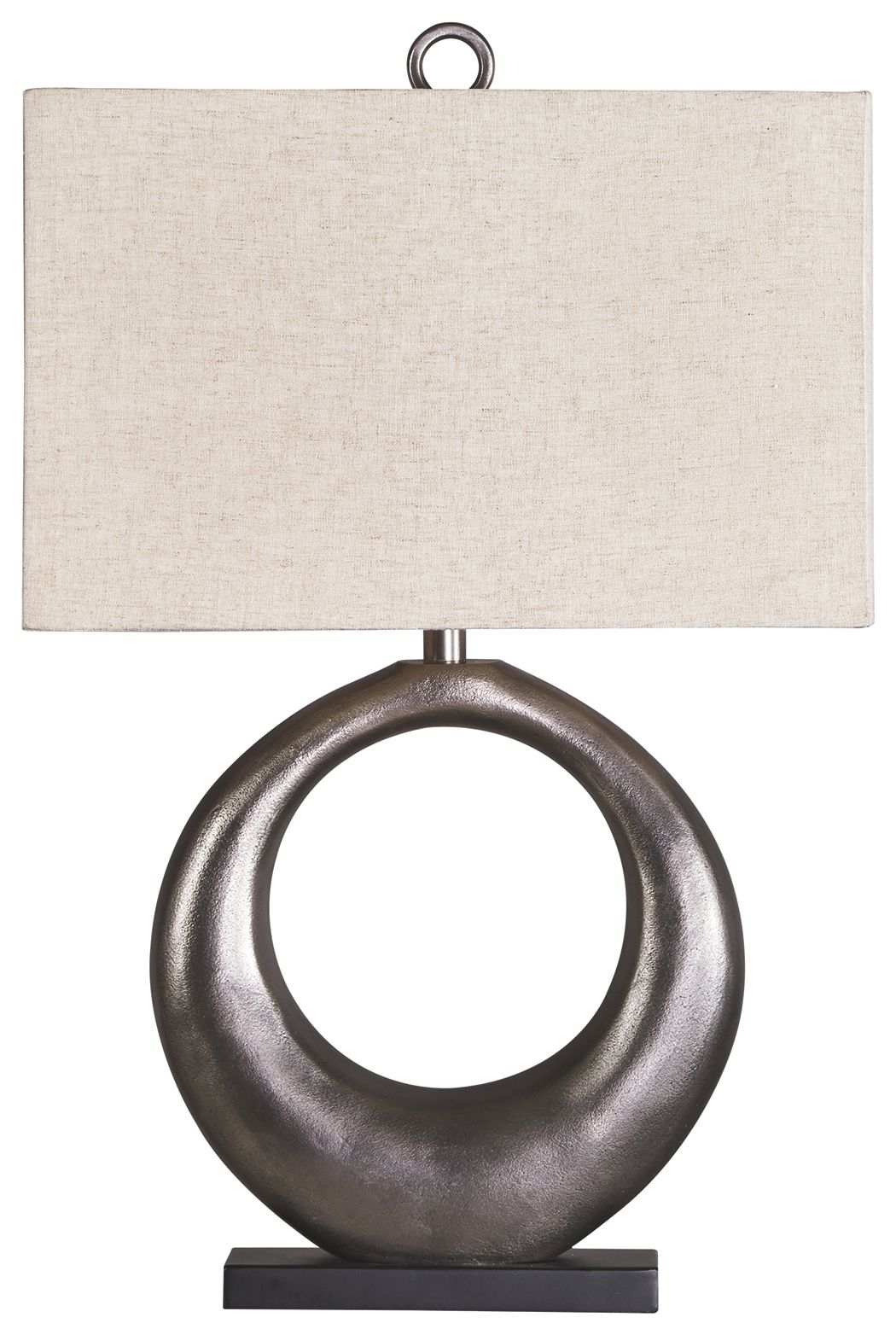 Saria - Metal Table Lamp - Antique Silver Finish - Best Buy Furniture