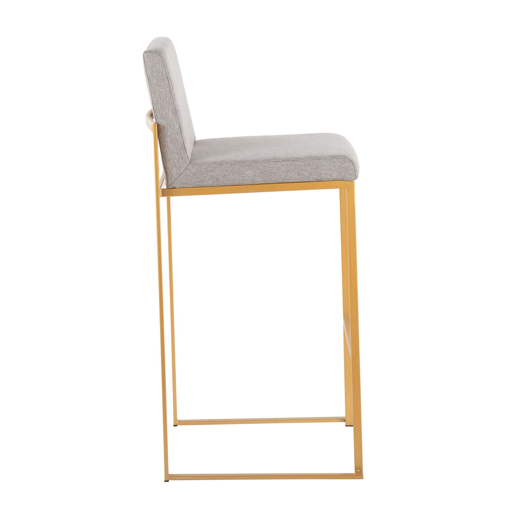 Fuji - Contemporary Design High Back Barstool (Set of 2) - Best Buy Furniture