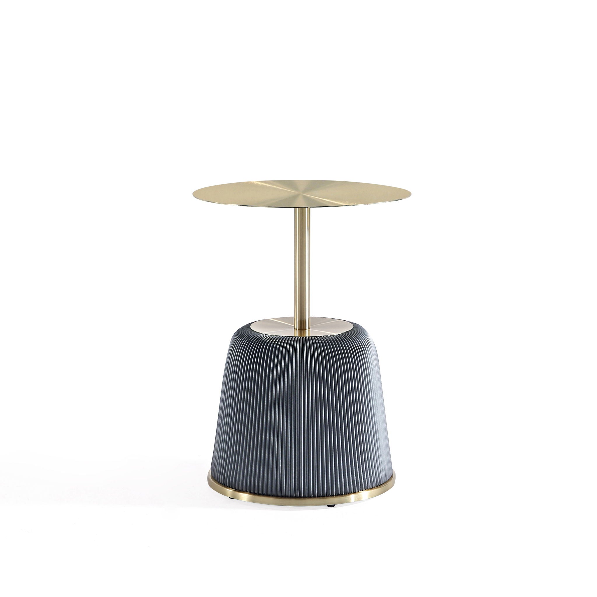 Anderson - Upholstered End Table With Round Top