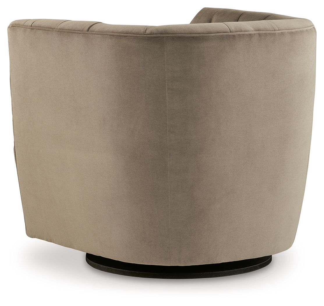 Hayesler - Swivel Accent Chair - Cocoa - Best Buy Furniture