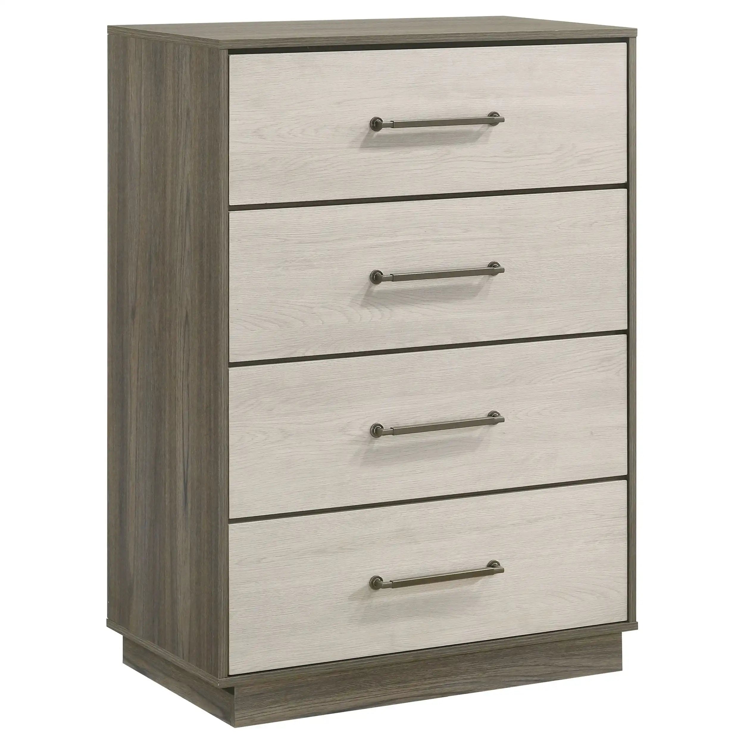Fenwick - 4-Drawer Chest Of Drawers - Gray Oak - Best Buy Furniture
