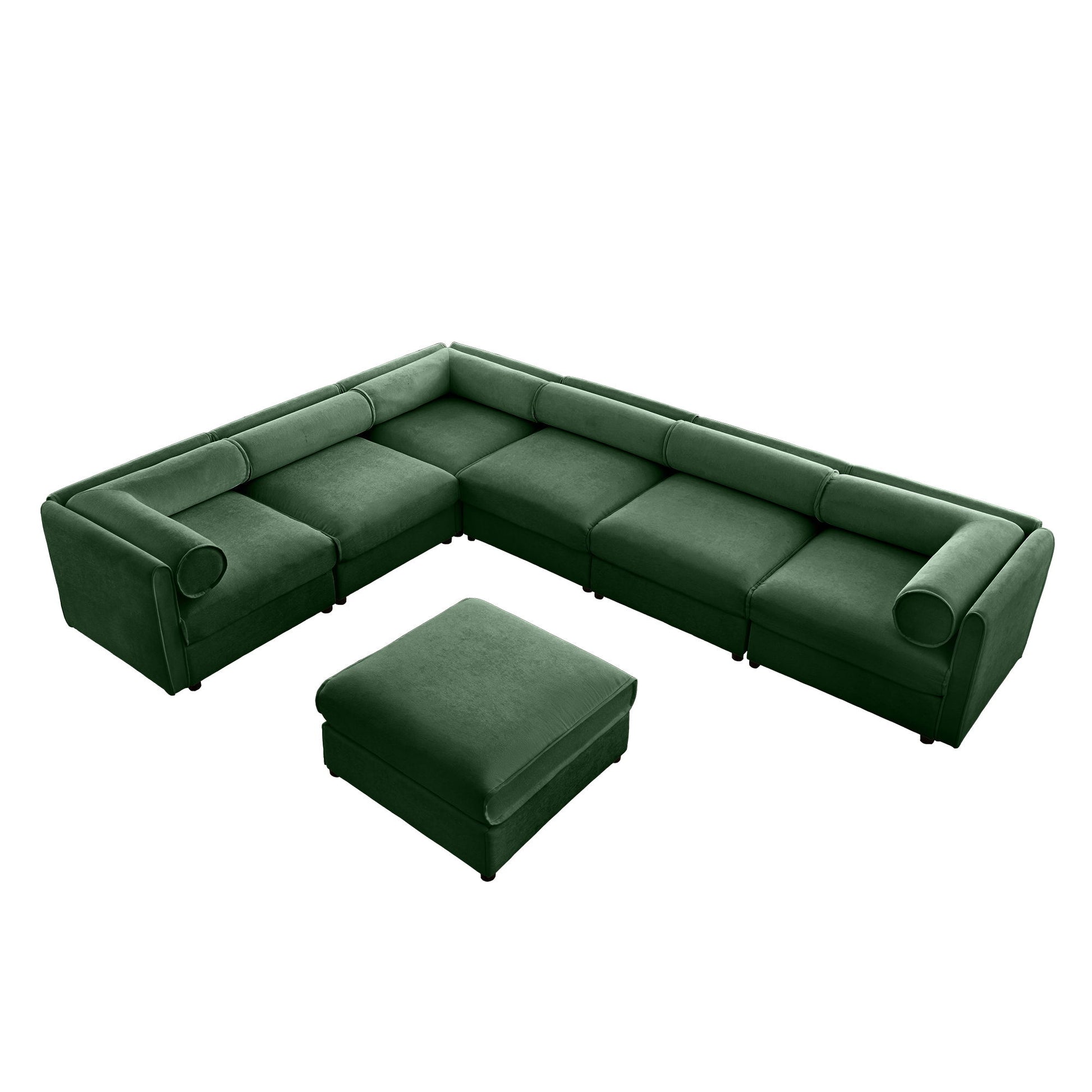 Contemporary Elegant White Chenille Sofa With Storage And Ottoman - Best Buy Furniture